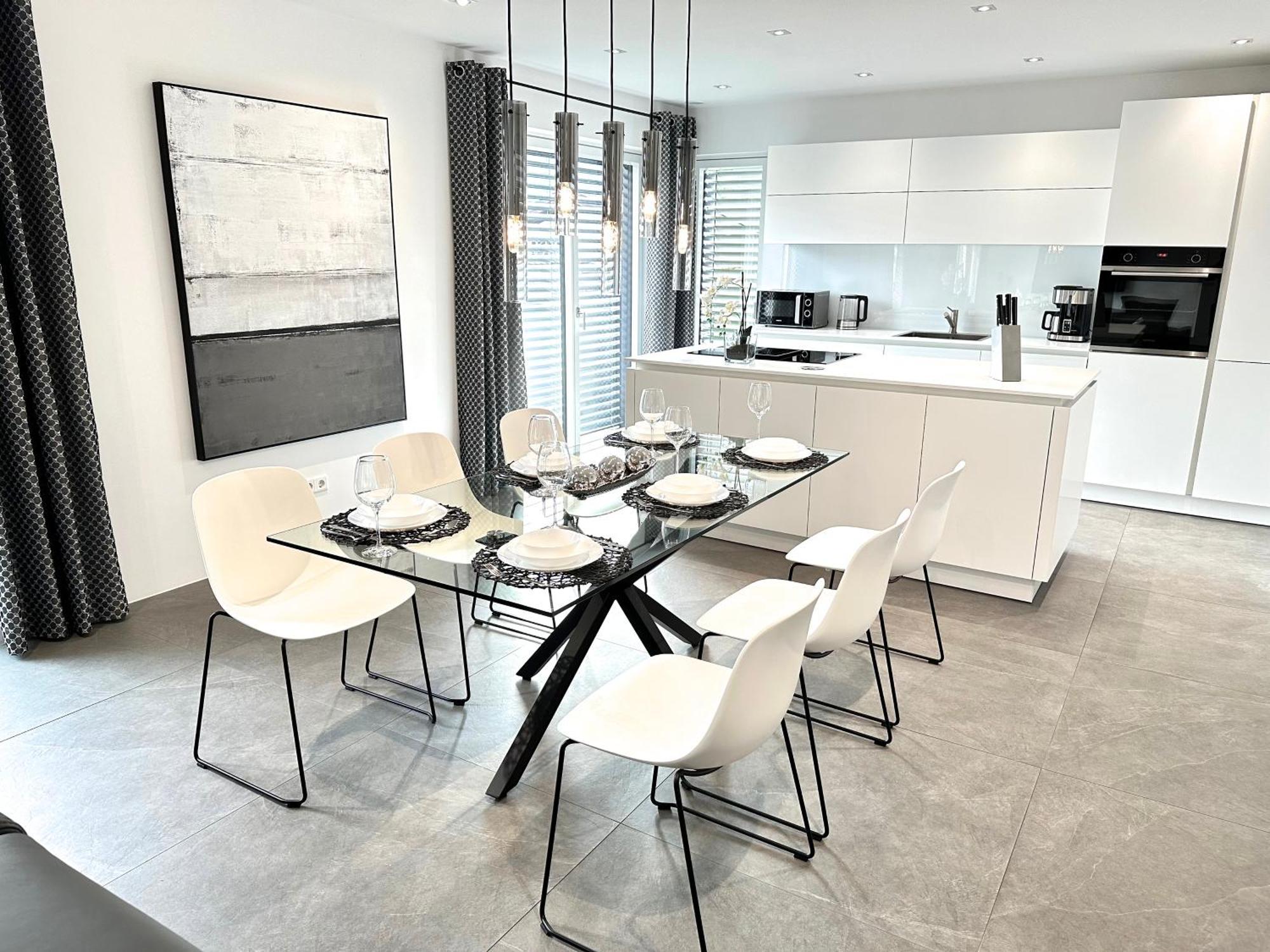 Ferienwohnung Black White Raubling Buitenkant foto